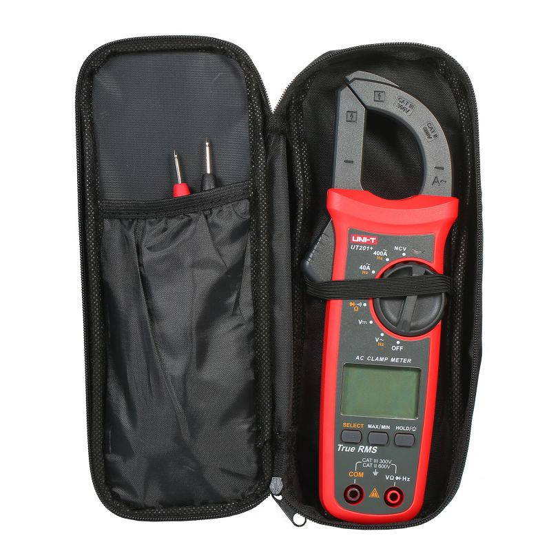 UNI-T UT201+ 4000 Counts Digital Clamp Meter True RMS Multimeter Clamp Ammeter Voltage Meter NCV Test Universal Meter Tester AC Current Clamp Tester