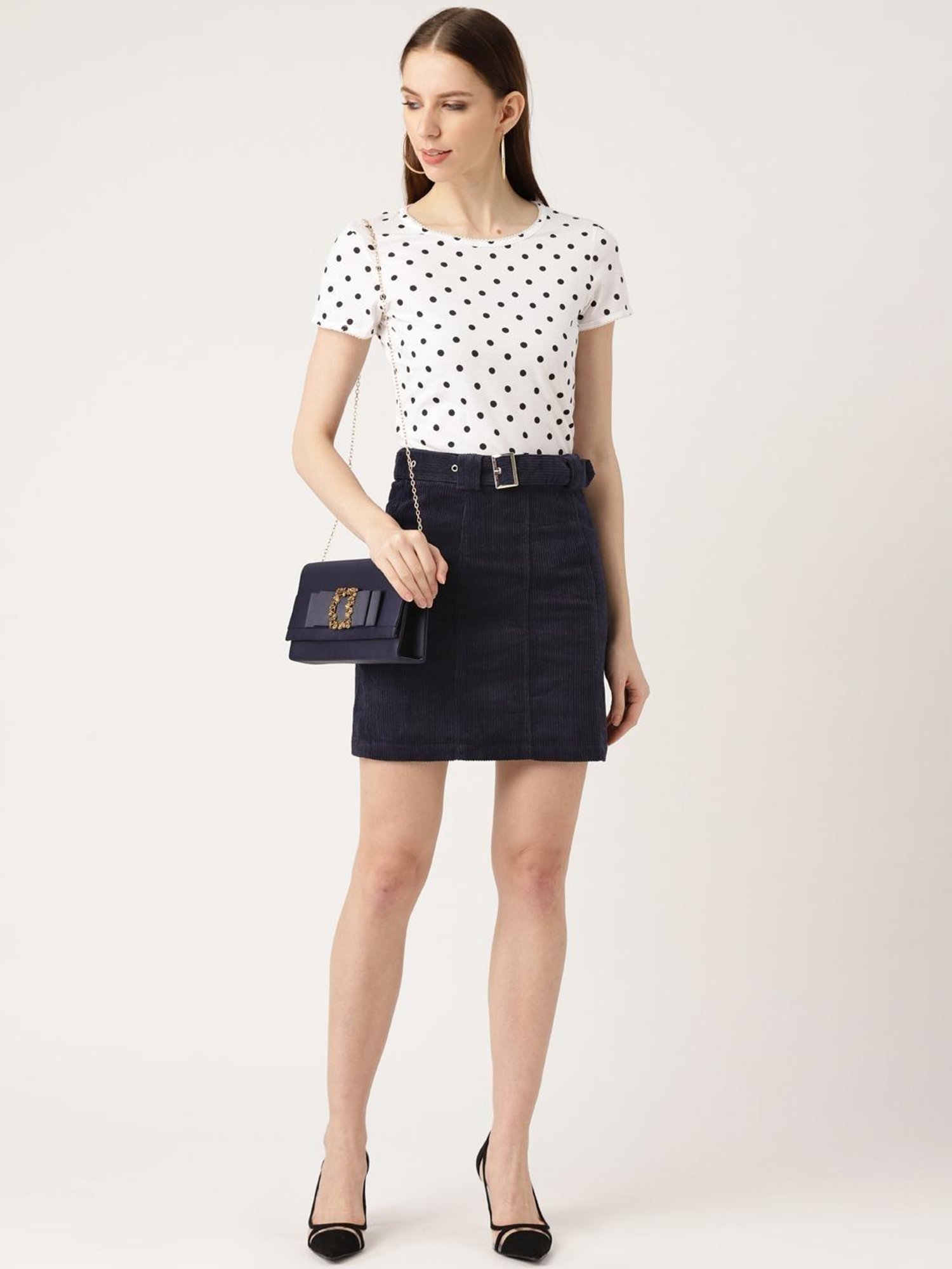Anvi Be Yourself Navy Skirt