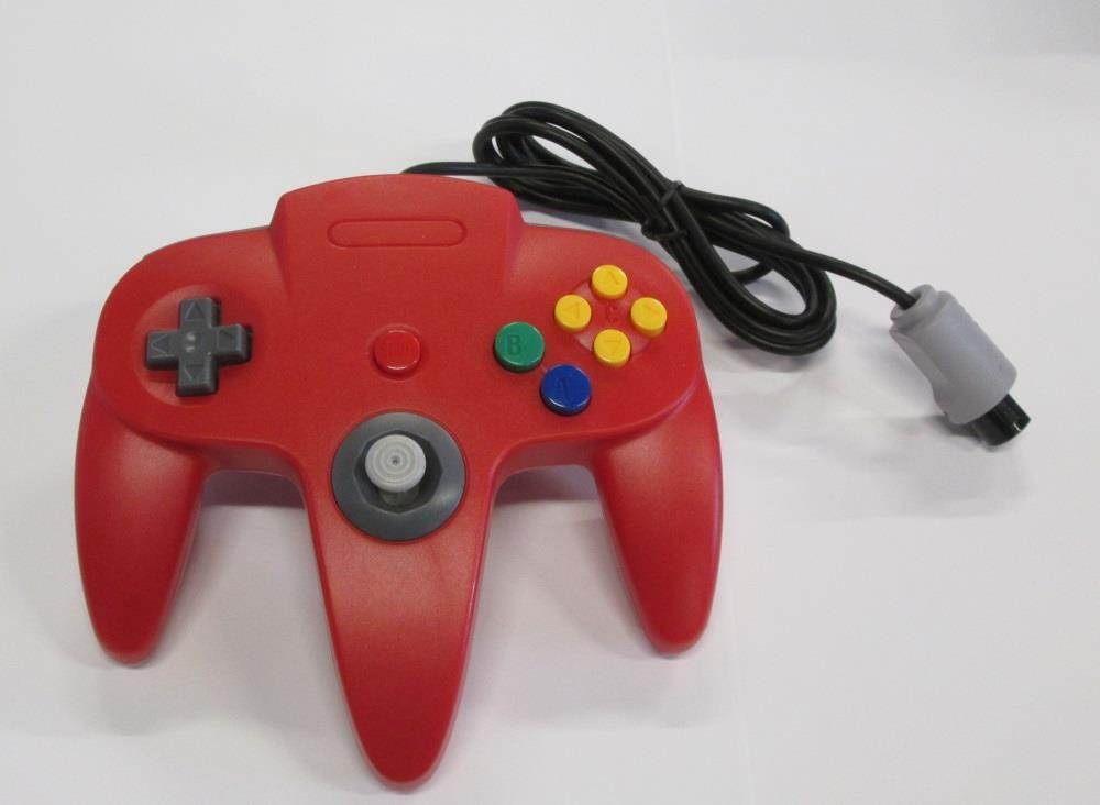 Red Replacement Controller for Nintendo N64 by Mars Devices