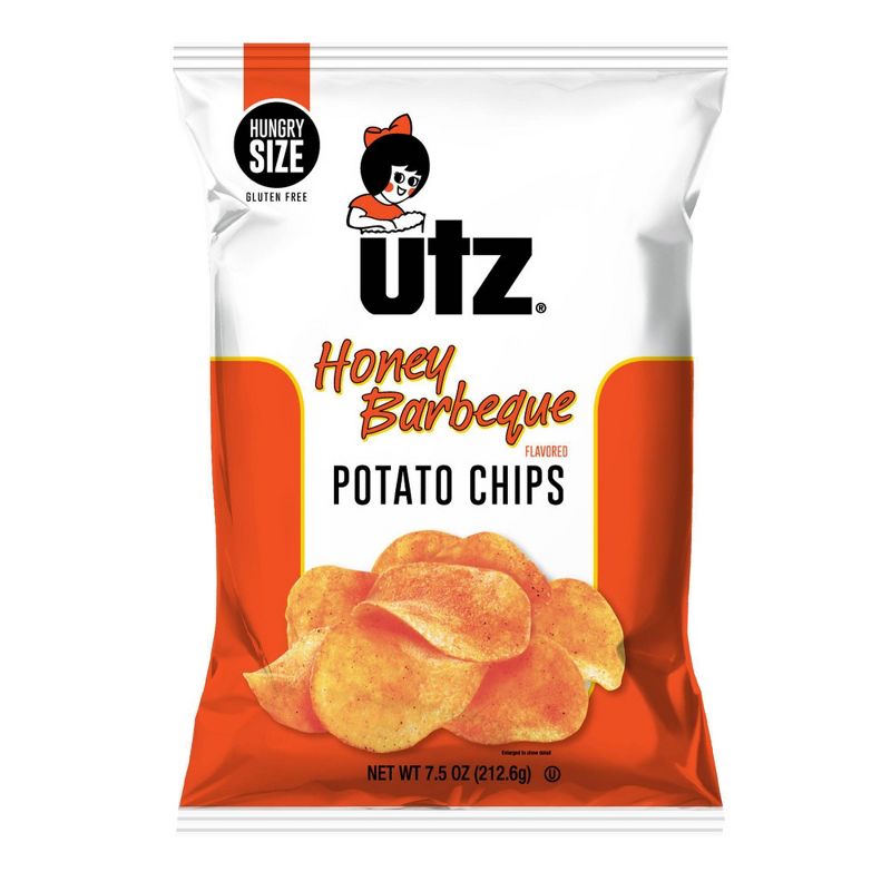 Utz Honey BBQ Potato Chips - 7.5oz