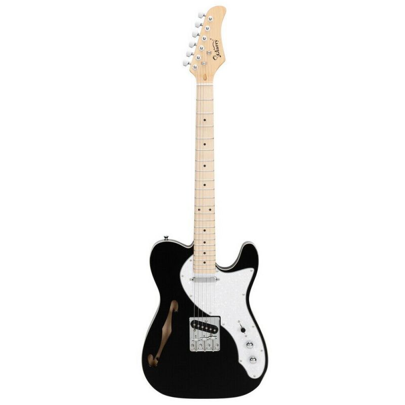 New   Semi-Hollow Body Single F-Hole Right Hander Electric Guitar Black