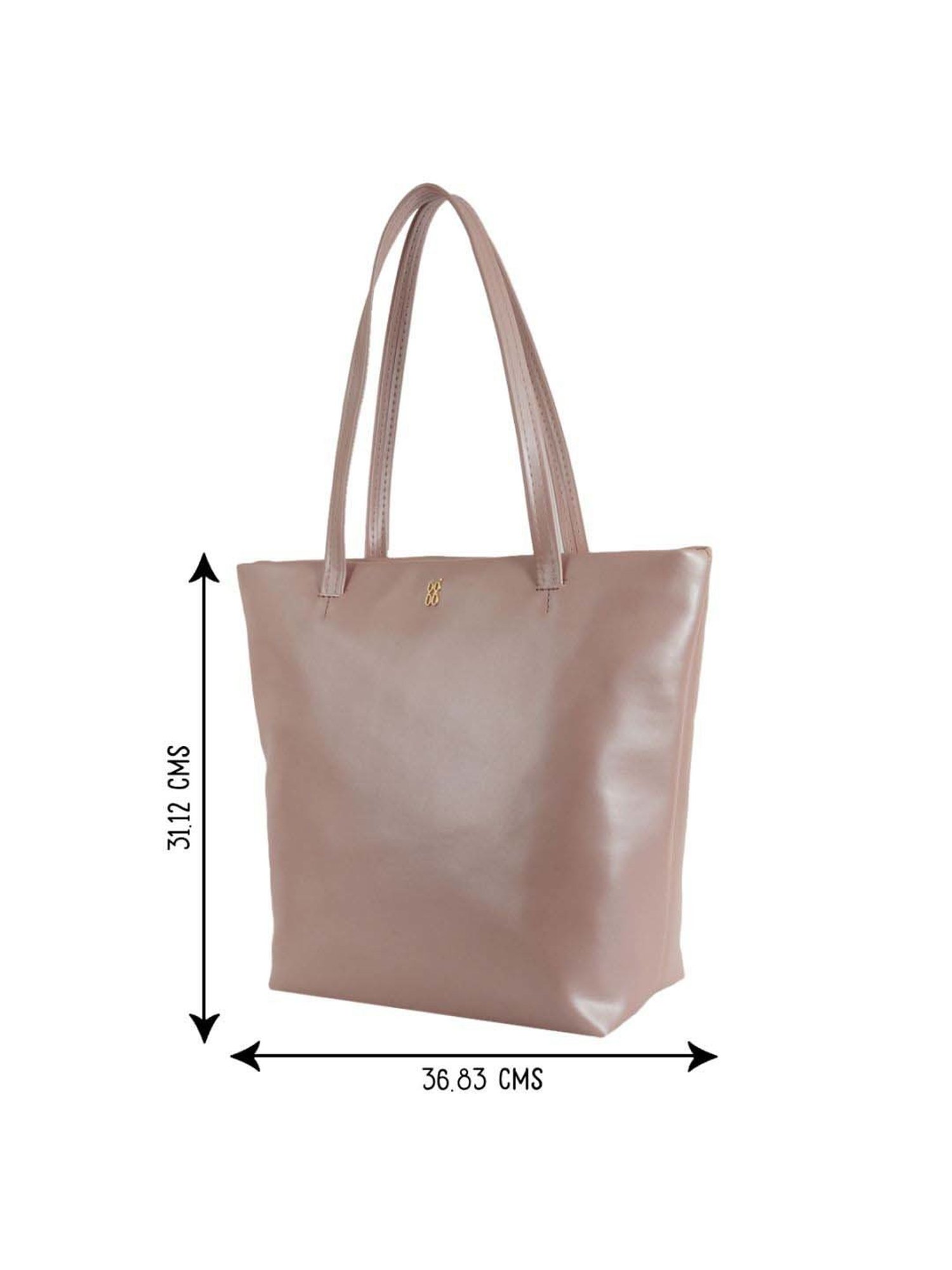 Baggit Rose PVC Solid Tote Handbag