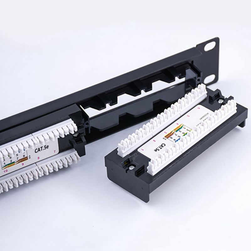 Yankok [CAT5 CAT5e 6 Port Replace Patch Panel] Unshielded with Coded T568A/B Ethernet Wiring Diagram for 12/24/48 Port Cat5/5e Patch Panels to Replace Defective Part