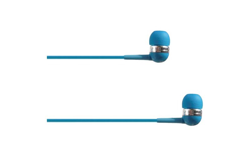 4XEM Ear Bud Headphone Blue - Stereo - Mini-phone - Wired - 16 Ohm - 20 Hz - 18 kHz - Earbud - Binaural - In-ear - 3.75 ft Cable - Blue