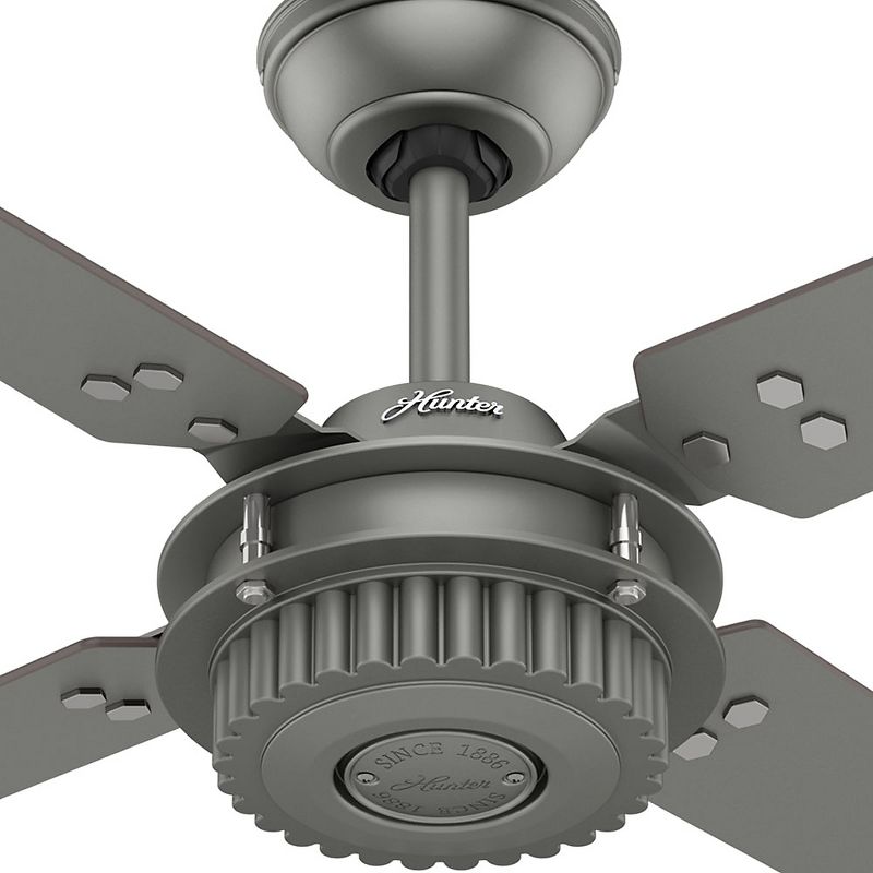 54" Chronicle Damp Rated Ceiling Fan with Wall Control Silver  - Hunter