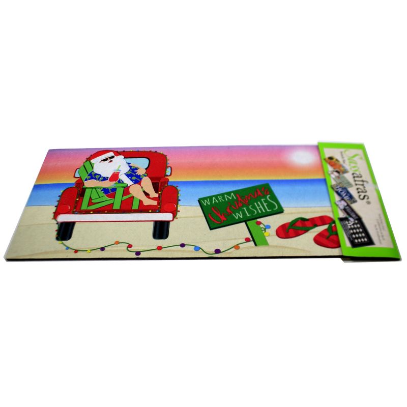 Home & Garden 10.0" Warm Christmas Wishes Switch Sassafras Mat Evergreen Enterprises Inc  -  Door Mat