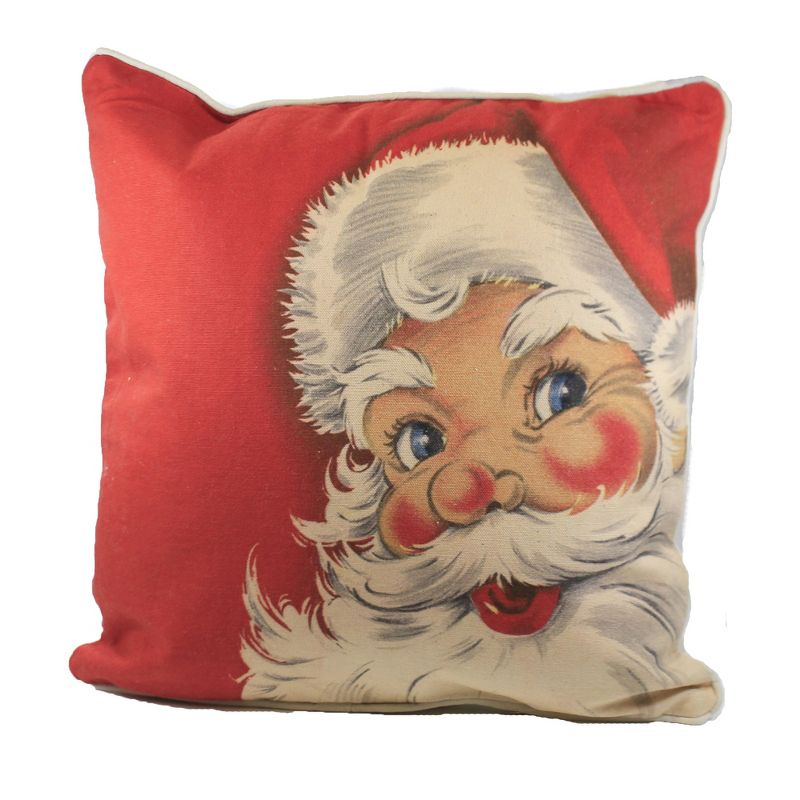Christmas 16.0" Santa Pillow Small Home Decor  -  Decorative Pillow