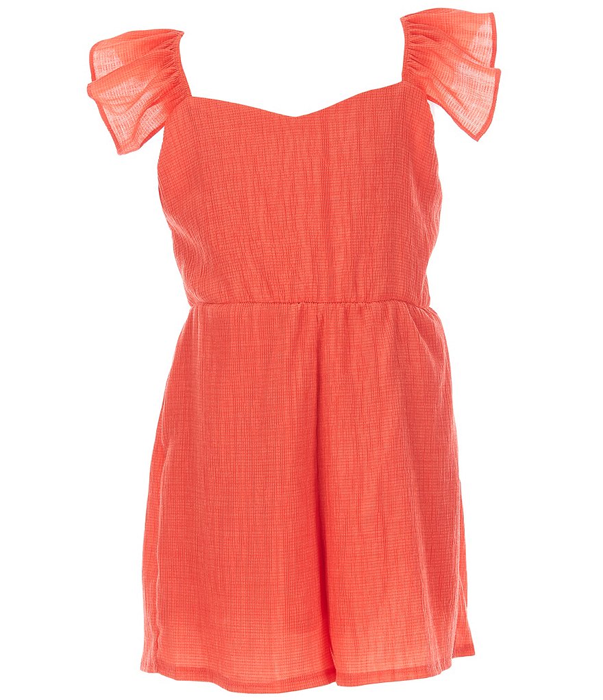 Zunie Big Girls 7-16 Sleeveless Tie-Front Medallion Printed Knit Jumpsuit