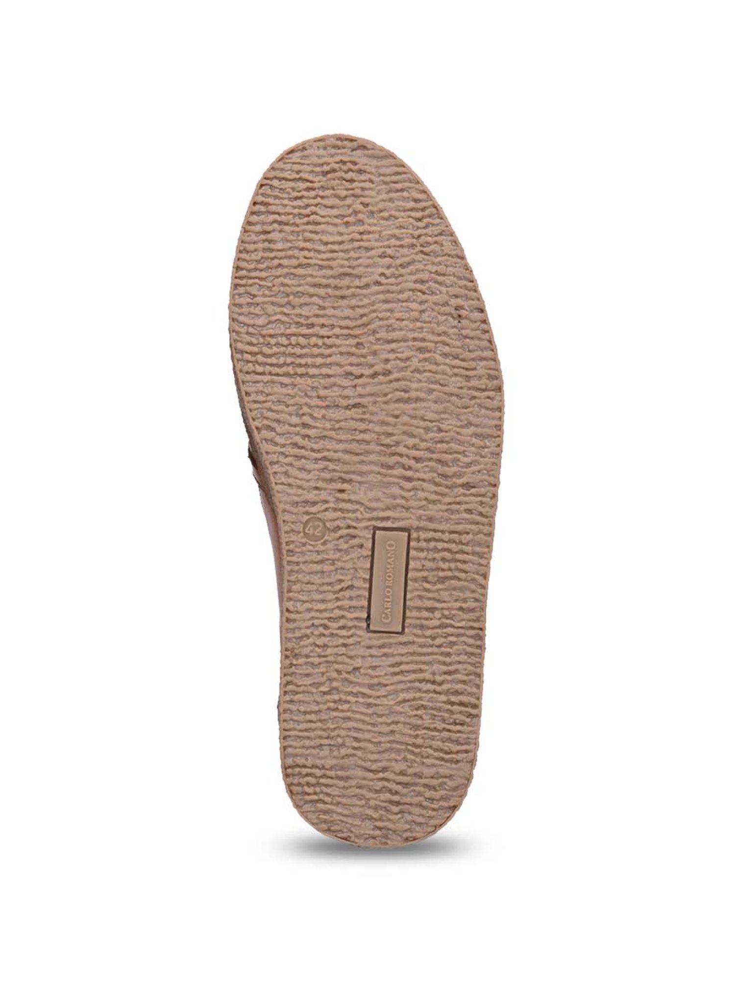 Carlo Romano Men's Tan Casual Slip-Ons