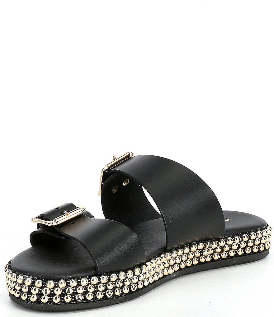 Carvela Leather Khain Beaded Detail Mules