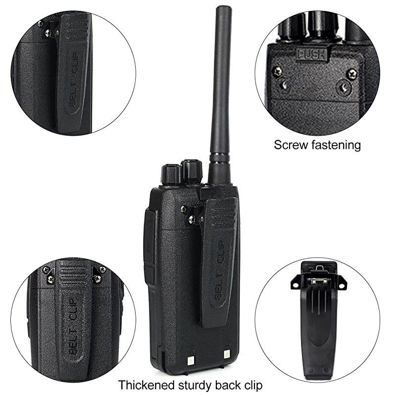 Case of 4 RT21 Walkie Talkies Adults Rechargeable Two Way Radios Long Range16 Channels VOX Scan Emergency 2Way Radio for Family and Small Organization Business