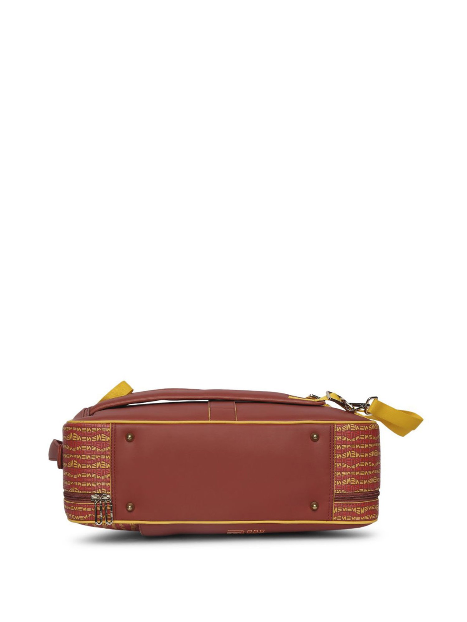 Eume Dragonfly Hot Sauce Red Leather Printed Backpack