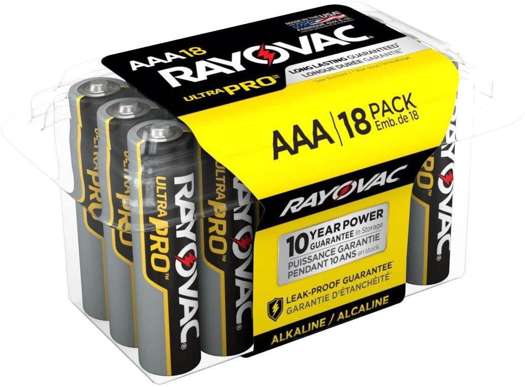 Rayovac Ultra Pro Alkaline Aaa Batteries, 18/Pack ALAAA18PPJ