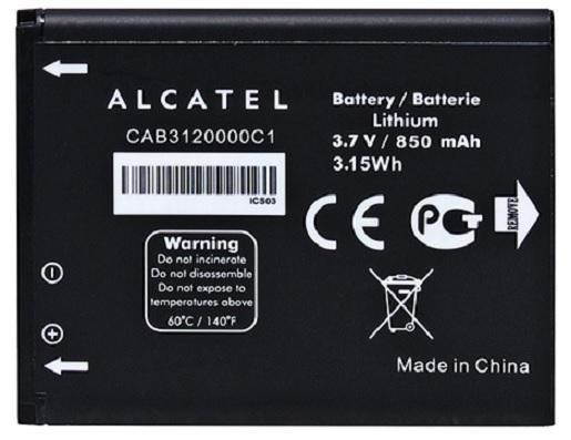 New OEM Alcatel CAB3120000C1 510A OT-800 OT-880a OT-710D 768T Original Battery