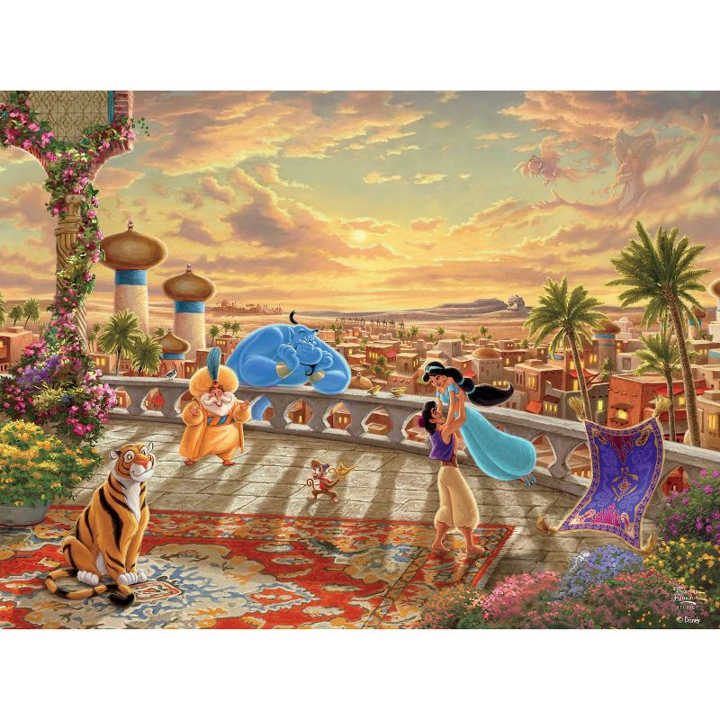 Ceaco Disney Thomas Kinkade: Jasmine Desert Sunset Jigsaw Puzzle - 750pc