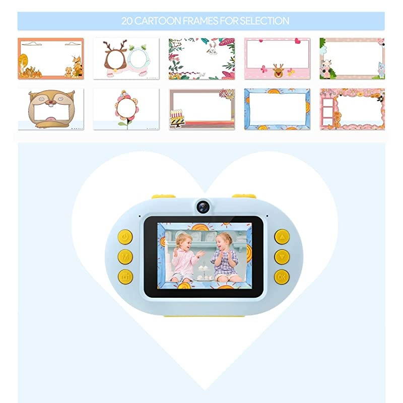 Gift Camera for Kids, 1080P Waterproof Camera for Kids, 8MP/16MP Kids Digital Camera with 2.4'' Screen, Underwater Video Camera Camcorder Best Present for Boys Girls Included 16GB Micro SD Card