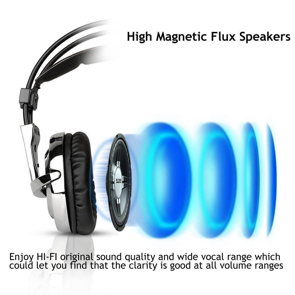 GW SADES SA928 Pro Surround Sound Stereo Wired PC Laptop Gaming Headset Over-Ear Headband Headphones with Microphone volume control for XBOX/PS3/PS4/PC/Mobile