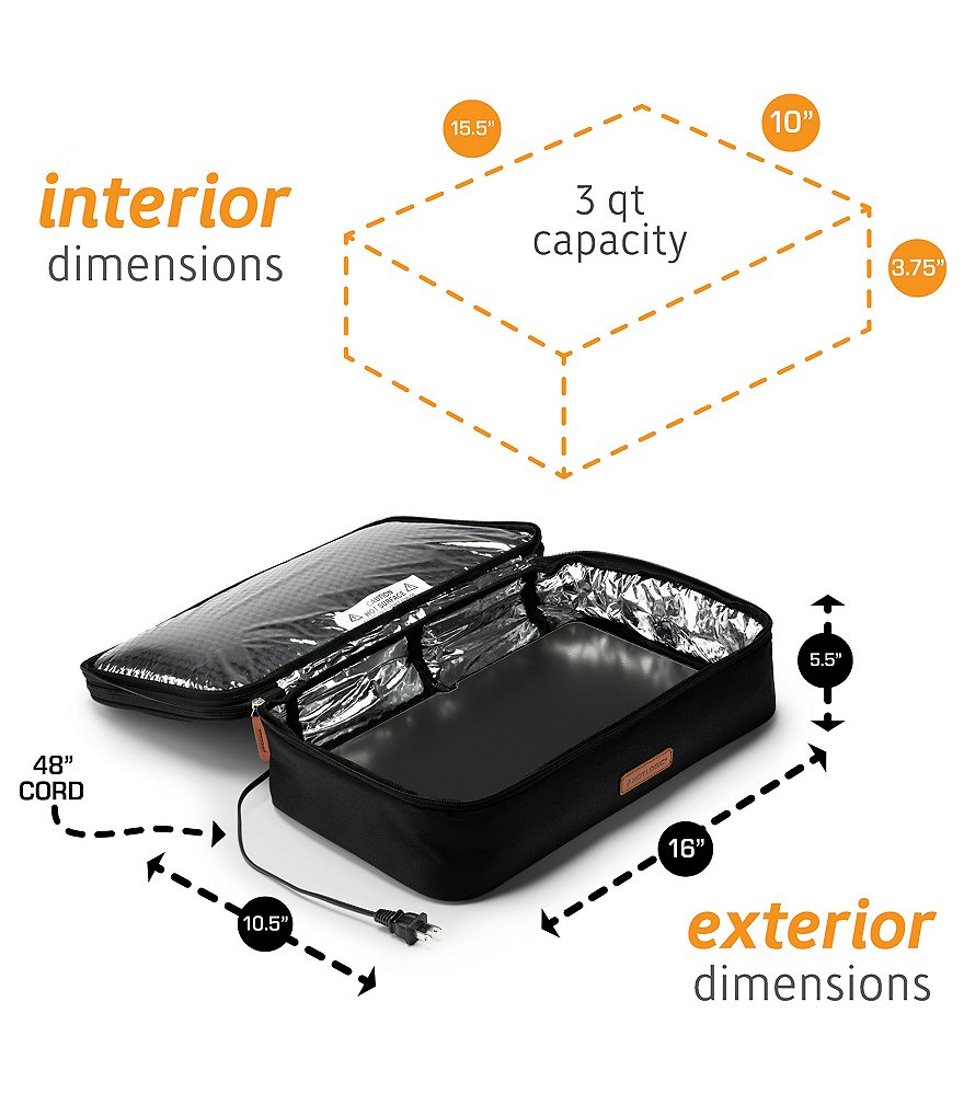 Hot Logic Portable Oven and Food Warmer Casserole Carrier Tote Bag