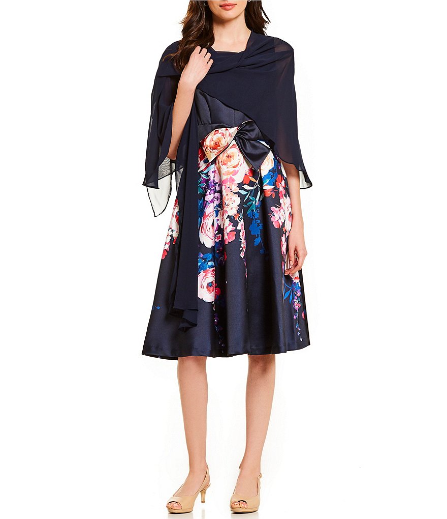 Cejon Metallic Crocheted Fringe Metallic Evening Wrap