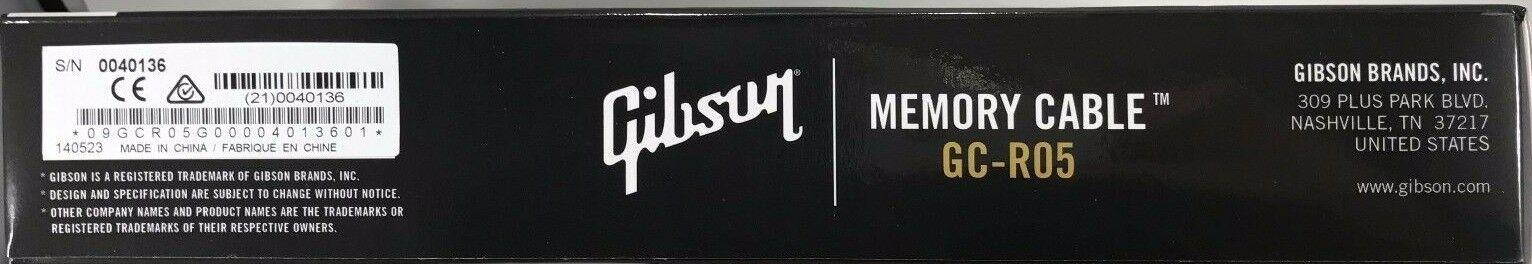 Gibson - GC-R05 - Memory Cable Sound Integrated Digital Recorder - 16 ft/5 m