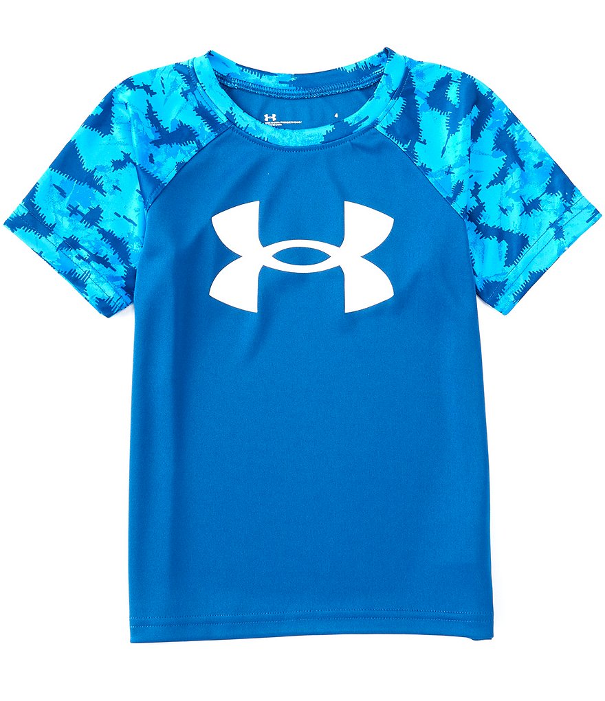 Under Armour Little Boys 2T-7 Short-Sleeve Pieced Tie-Dye Raglan Tee