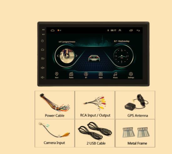 2 Din Android Car Stereo Android 10 with 10 inch Touch Screen in Dash Car Stereo Video Multimedia Player with Bluetooth WiFi GPS Radio Navigation System  2GB Ram 32GB ROM