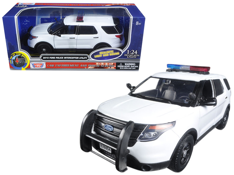 2022 Ford Police Interceptor Utility "RCMP (Royal Canadian Mounted Police)" White "Law Enforcement and Public Service" Series 1/43 Diecast Model Car by Motormax