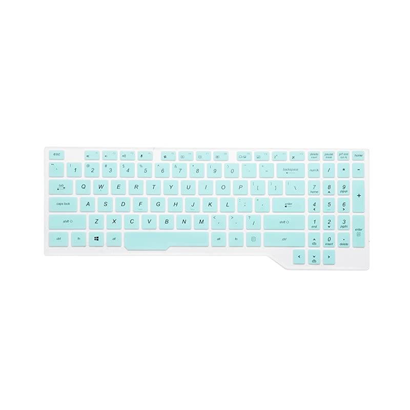 Thin Keyboard Cover for ASUS TUF FX505 FX505GT FX505DT FX705 FX705DY, ROG Strix GL503 GL504 GL703 GL704 GL704GM GL704GV GL704GW Gaming Laptop - Black