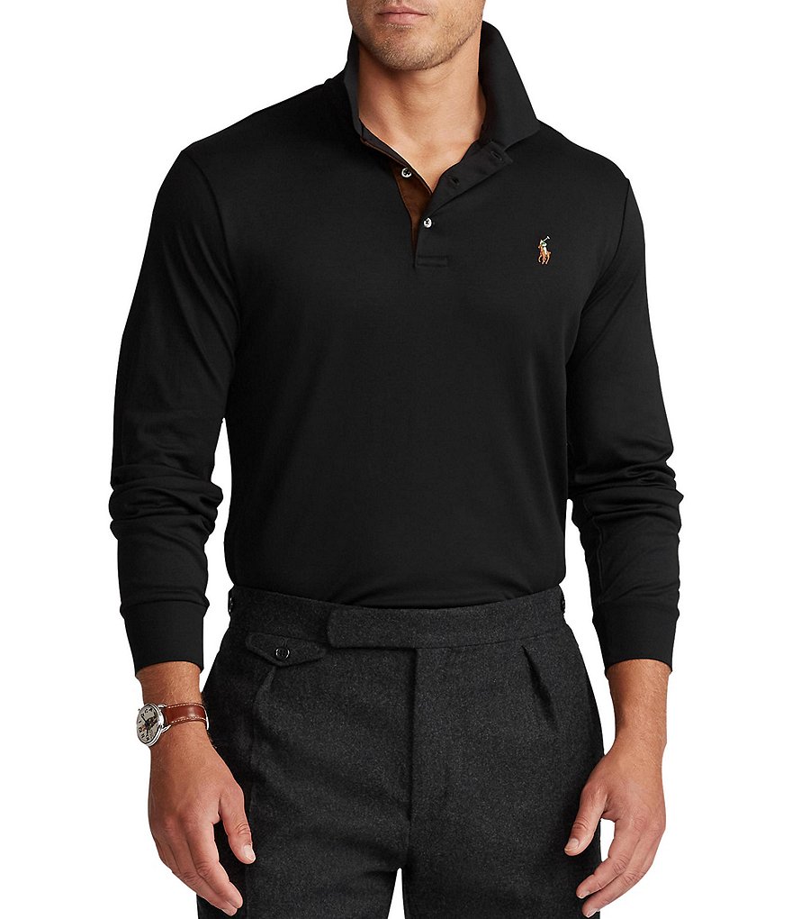 Polo Ralph Lauren Big & Tall Soft Cotton Long-Sleeve Polo Shirt