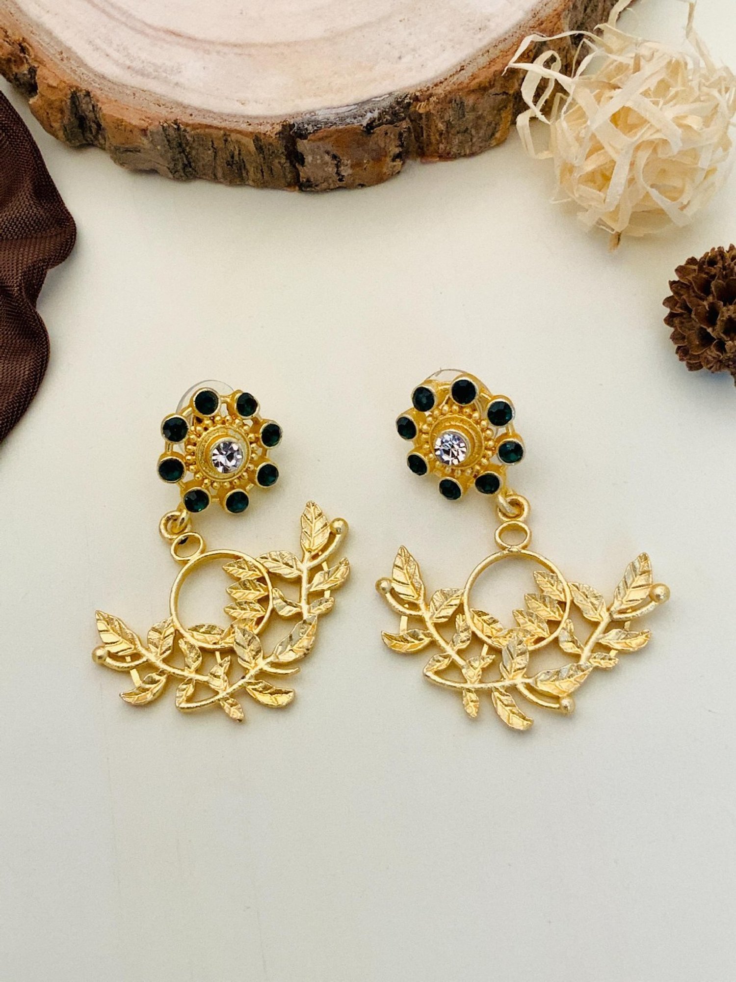 Abdesigns Classic Gold-Plated Earrings