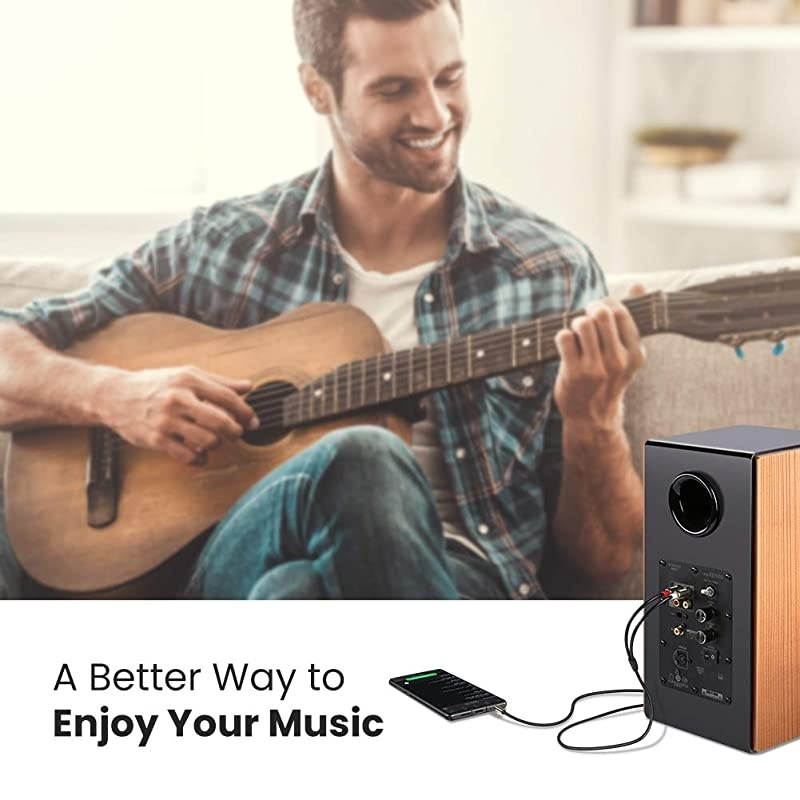 3.5mm to 2RCA Audio Auxiliary Adapter Stereo Splitter Cable AUX RCA Y Cord for Smartphone Speakers Tablet HDTV MP3 Player 15ft