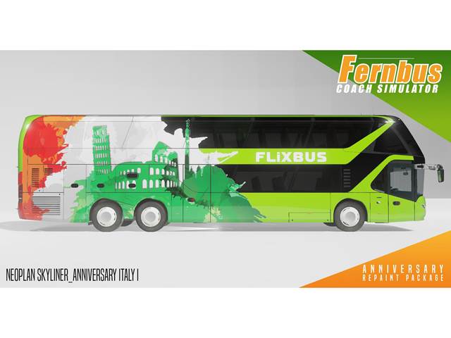 Fernbus Simulator - Anniversary Repaint Package [Online Game Code]