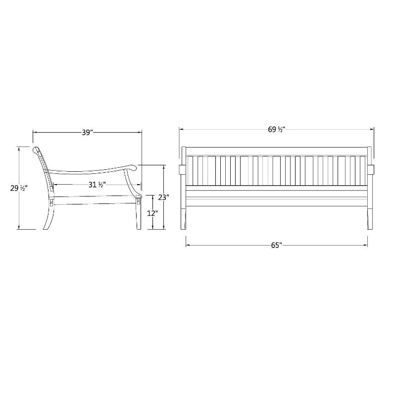 Sopra Wood Patio Daybed - Blue Spruce - Cambridge Casual