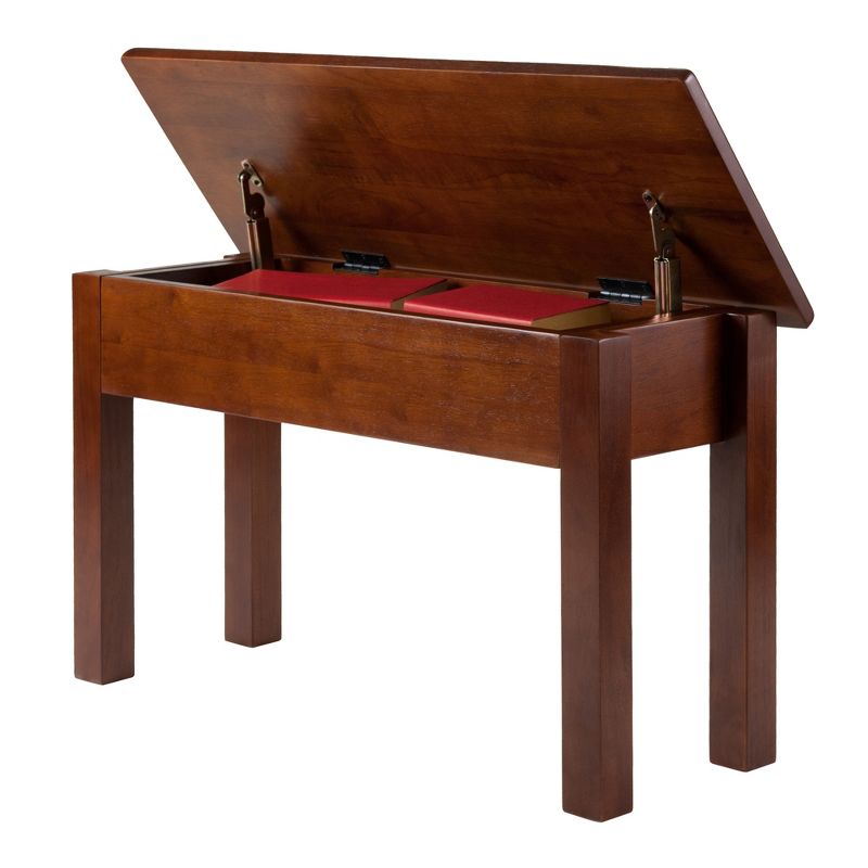 Emmet Entryway Storage Bench Walnut - Winsome
