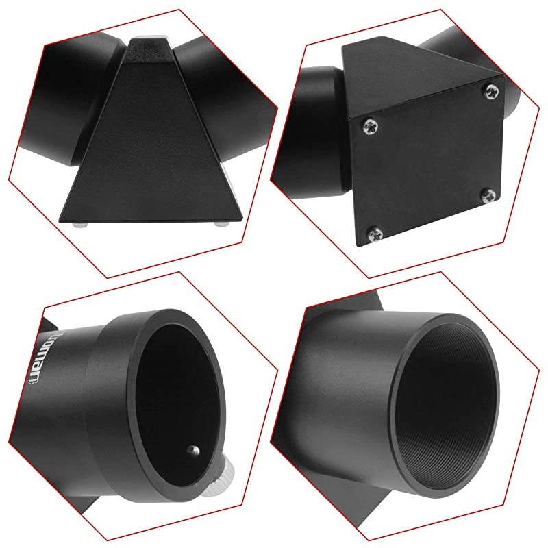 125quot 45Degree Diagonal Prism Optical Prism Inside Rather Than a Mirror which Makes Your Image Clear and Sharp