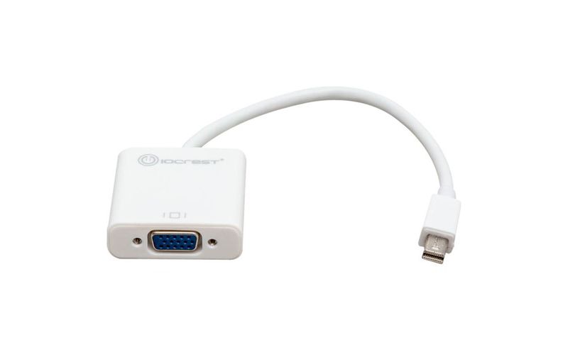 IO Crest Mini Displayport Male to VGA Female Adapter - 5.80" Mini DisplayPort/VGA Video Cable for Video Device, MAC, Desktop Computer