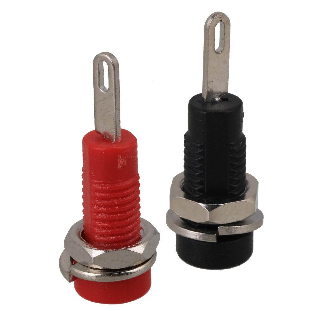 10 x 2mm Binding Post Banana Jack Panel Mount For Multimeter Test Probe