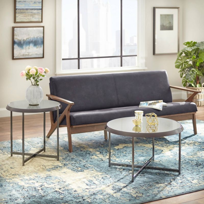 Carly End Table Black Nickel- Buylateral