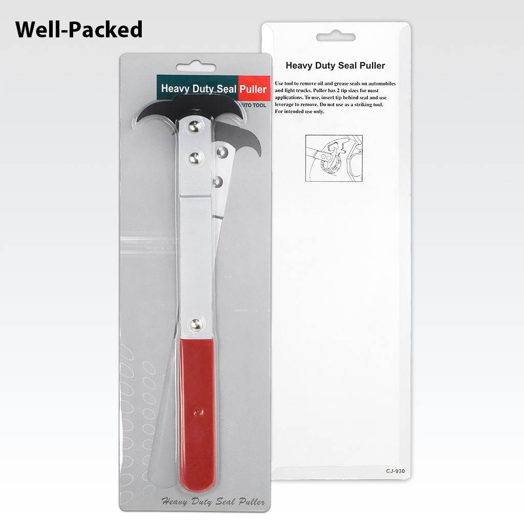 FIRSTINFO Professional 12 Inch Heavy Duty Seal Puller w/ Dual Size Hook Tip Design For Removing Oil & Grease Seals