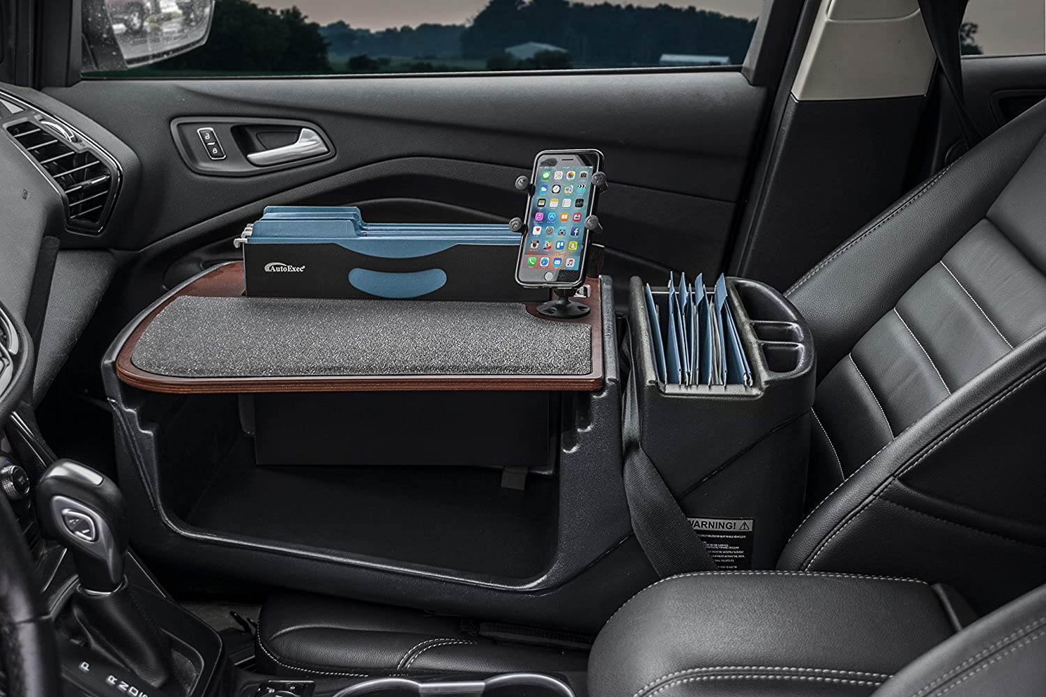 AutoExec AUE26003 Efficiency FileMaster Car Desk Mahogany Finish with Phone Mount 

AEFile-03MAH