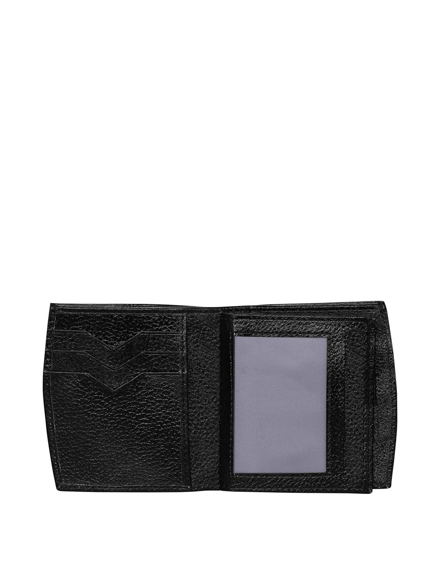 Scharf Andrew Black Formal Leather Rfid Bi-Fold Wallet for Men