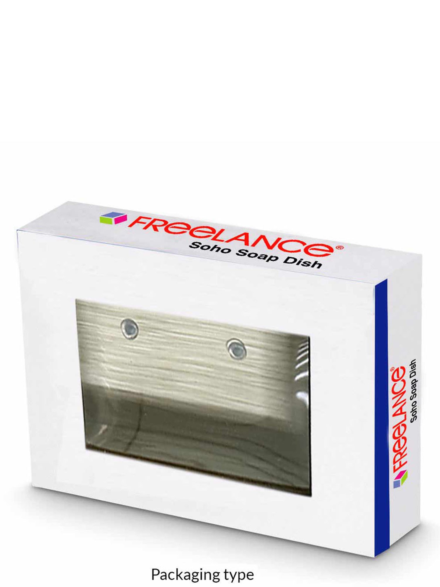 Freelance White Polyresin Set of 1 Soap Dishes