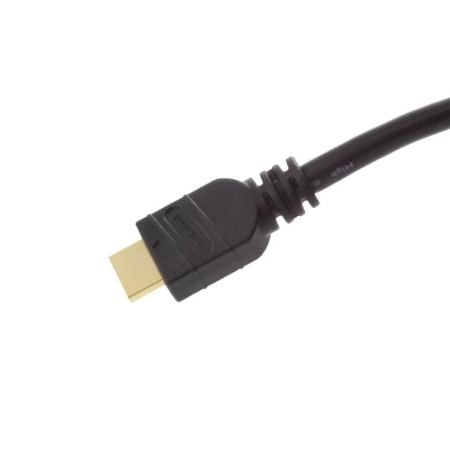Tartan 28 AWG High Speed HDMI Cable with Ethernet, Black, 8 foot