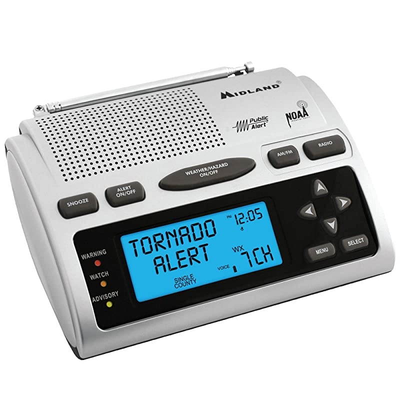 WR300 Deluxe NOAA Emergency Weather Alert Radio SAME Localized Programming 60+ Emergency Alerts amp Alarm Clock w AMFM Radio