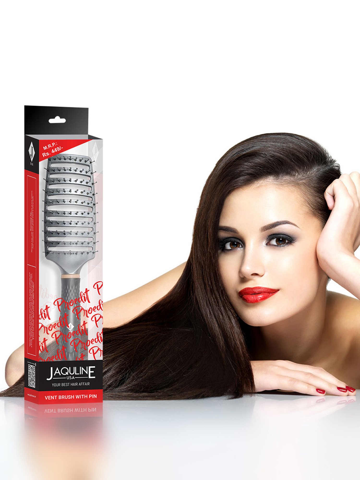 Jaquline USA Vent Brush with Pin