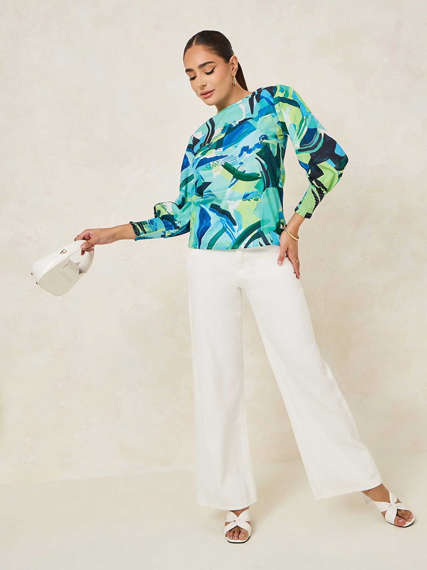 Styli Multicolor Printed Top