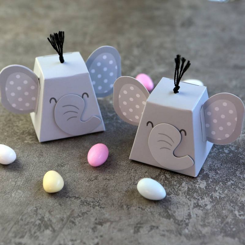 12ct Elephant Favor Box