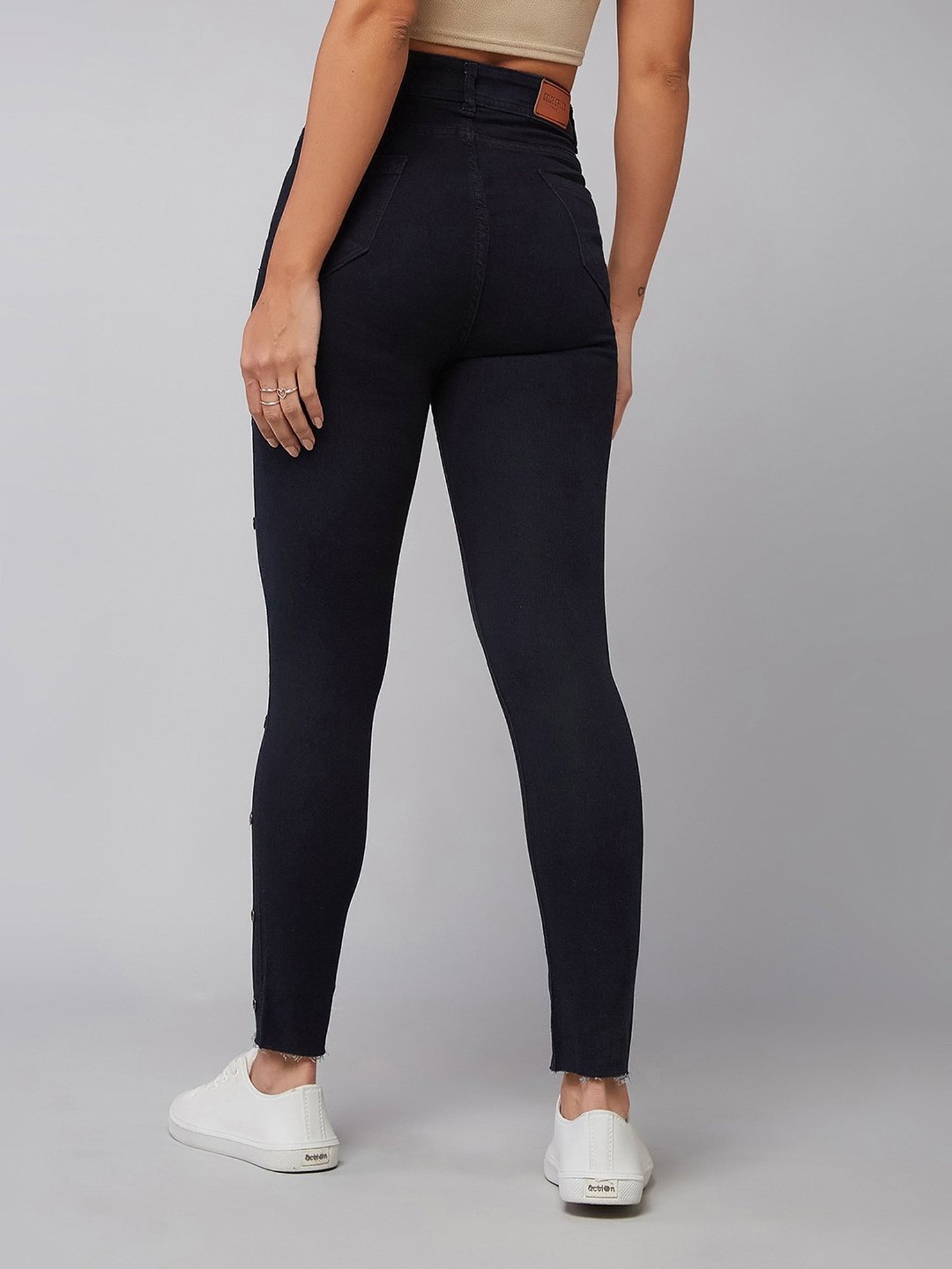 DOLCE CRUDO Black High Rise Jeans