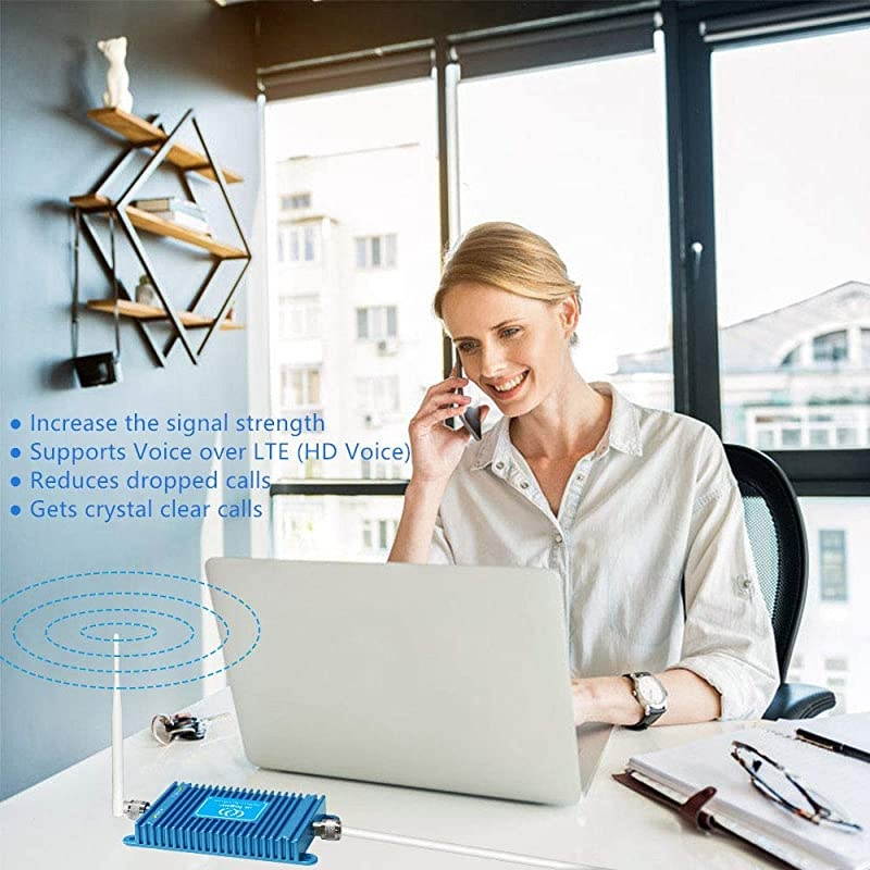 Cell Phone Signal Booster for Verizon 4G LTE 700MHz Band 13 FDD Mobile Signal Repeater Amplifier Antenna Kits Improves 4G LTE Data Rates and Supports Volte