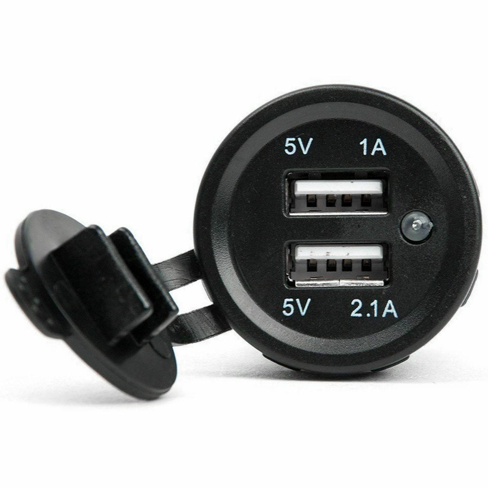 Dual 12V USB Car Cigarette Lighter Socket Splitter Charger Power Adapter Outlet